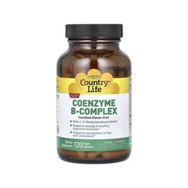 Витаминно-минеральный комплекс Country Life Комплекс витаминов группы В, Coenzyme B-Complex, 120 вегетарианс (CLF-06419)