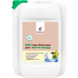 Средство для ручного мытья посуды Tortilla Эко гель-бальзам 4.7 л (4820178062558)
