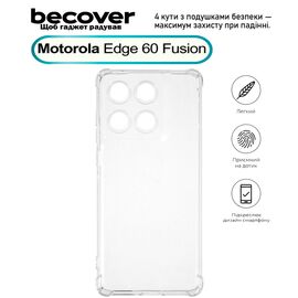 Чехол для мобильного телефона BeCover Anti-Shock Motorola Edge 60 Fusion Clear (713805)
