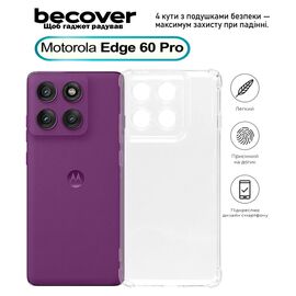 Чехол для мобильного телефона BeCover Anti-Shock Motorola Edge 60 Pro Clear (713806)