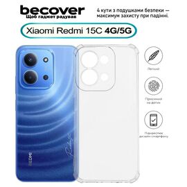 Чехол для мобильного телефона BeCover Anti-Shock Xiaomi Redmi 15C 4G/5G Clear (713812)