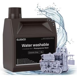 Фотополімерна смола ELEGOO Resin, Water Washable, 2кг, grey (50.103.0127)