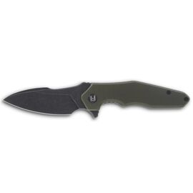 Нож Hightron Mini Ventura, D2, G10, зелений, чорний stonewash клинок (HK05GRNBS)