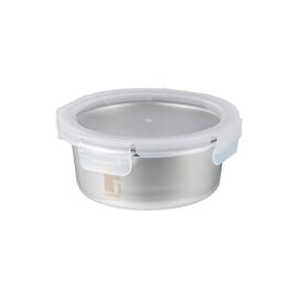 Пищевой контейнер Bergner Go Lovers з нержавіючої сталі круглий 690 мл (BG-36315-GY)