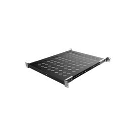 Полка 19" 1U глуб. 500-600мм, регулируемая RAL 9005 Mirsan (MR.SBR60.01_YK)