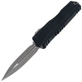 Нож Microtech Cypher II D/E OTF, Apoc, руків'я чорне (1242-10AP)