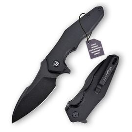 Нож Hightron Mini Ventura, D2, G10, чорний, чорний stonewash клинок (HK05BLKBS)