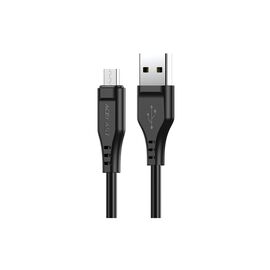Дата кабель USB 2.0 AM to Micro 5P 1.2m 2.4A TPE C3-09 black Acefast (6974316280880)