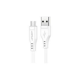 Дата кабель USB 2.0 AM to Micro 5P 1.2m 2.4A TPE C3-09 white Acefast (6974316280897)