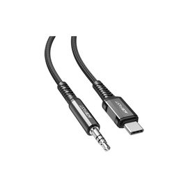 Кабель мультимедийный USB-C to 3.5mm M 1.2m black Acefast (6974316280620)