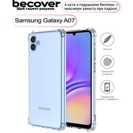 Чехол для мобильного телефона BeCover Anti-Shock Samsung Galaxy A07 SM-A075 Clear (713687)