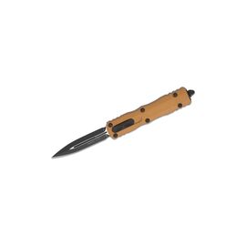 Нож Microtech Dirac D/E OTF, чорний клинок, руків'я tan (225-1TA)