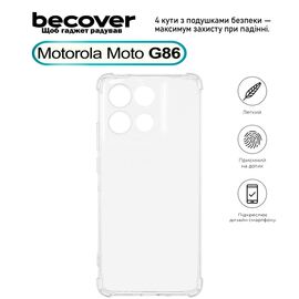 Чехол для мобильного телефона BeCover Anti-Shock Motorola Moto G86 Clear (713803)