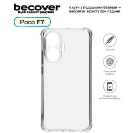 Чехол для мобильного телефона BeCover Anti-Shock Poco F7 Clear (713807)