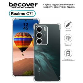 Чехол для мобильного телефона BeCover Anti-Shock Realme C71 Clear (713810)
