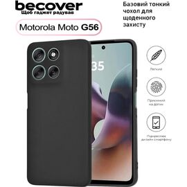 Чехол для мобильного телефона BeCover Silicone Motorola Moto G56 Black (713766)