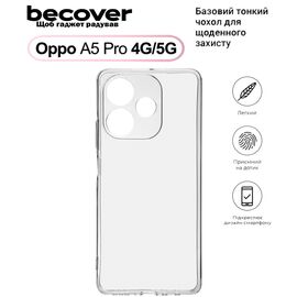 Чехол для мобильного телефона BeCover Silicone Oppo A5 Pro 4G/5G Transparent (713787)