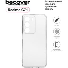 Чехол для мобильного телефона BeCover Silicone Realme C71 Transparent (713780)