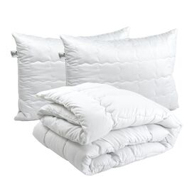 Одеяло Руно набор одеяло силиконовое Warm Silver 200х220+2 подушки 50х70 (925.52_Warm Silver)