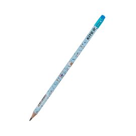Карандаш графитный Kite Dog круглый, с резинкой, НВ (K24-056-1)
