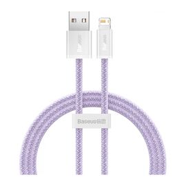Дата кабель USB 2.0 AM to Lightning 1.0m 2.4A purple Baseus (CALD000405)