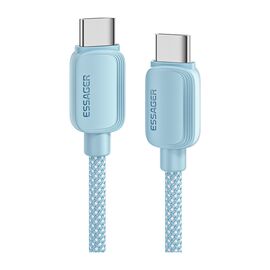 Дата кабель USB-C to USB-C 2.0m 100W blue Essager (EXCTT1-WLA03-P)