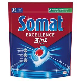Таблетки для посудомоечных машин Somat Excellence 3-in-1 34 шт. (9000101831986)
