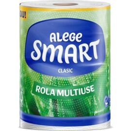 Бумажные полотенца Smart Tissue Classic 2 слоя 220 отрывов 41.8 м 1 рулон (5944582100145)