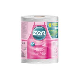 Бумажные полотенца Zen Professional Care 3 слоя 615 отрывов 80 м 1 рулон (5944582100305)