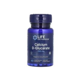 Витаминно-минеральный комплекс Life Extension D-глюкарат кальция, 200 мг, Calcium D-Glucarate, 60 вегетарианских (LEX-16516)