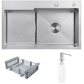 Мийка кухонна Kroner Geburstet-7848RHM (CV030022)