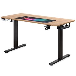 Комп'ютерний стіл Mealux PowerDesk Duo Mahogany (EVO-242 Duo Mahogany /B)