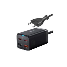 Зарядное устройство Baseus 2xUSB-C 65W + 2xUSB GaN + cable USB-C to USB-C 100W 1.0m black (CCGP040101)