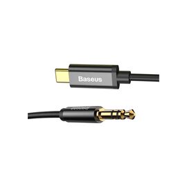 Кабель мультимедийный USB-C to 3.5mm M 1.2m black Baseus (CAM01-01)