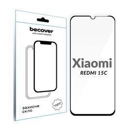 Стекло защитное BeCover Xiaomi Redmi 15C 4G/5G Black (713907)