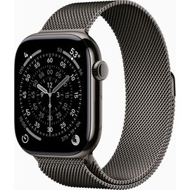 Смарт-часы Apple Watch Series 11 GPS + Cellular 46mm Slate Titanium Case with Slate Milanese Loop - M/L (MFD44RK/A)