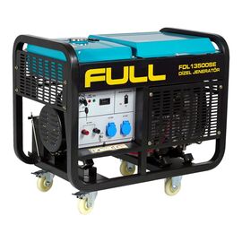 Генератор FULL дизельный FDL13500SE, 230V, 50Hz, 13.75kVA/11kW, 25 л, 3,5 л/ч, ручной/стартер (FDL13500SE)