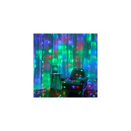 Гирлянда Voltronic Штора Водопад (Red/Green/Blue/Yellow), 4*0.6 м. 220V, прозора (GAR4-06LED-RGB)