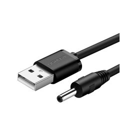 Кабель питания USB to DC 3.5mm 5V 1.0m black Ugreen (10376)