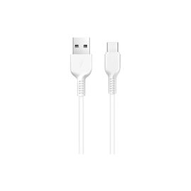 Дата кабель USB 2.0 AM to USB-C 1.0m 3A white HOCO (6957531068853)