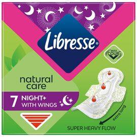 Гигиенические прокладки Libresse Natural Care Night 7 шт. (7322540611236)