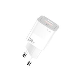 Зарядное устройство Essager 1xUSB + 1xUSB-C 33W GaN white (ECTCA-FZB02)