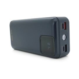 Батарея універсальна Remax 30000mAh, 22.5W, USB+Type-C, with cables Lighting+Type-C, Black (RPP-550)