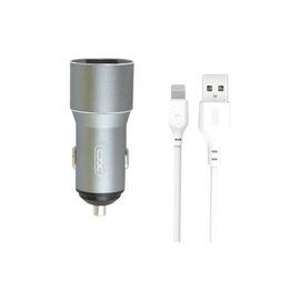 Зарядное устройство XO 1xUSB + cable USB to Lightning TZ09 gray (6920680873517)