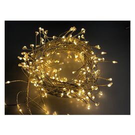 Гирлянда Chomik Кластер 150 LED 1,5м, теплий білий, 3АА (5900779901803)