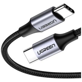 Дата кабель USB-C to USB-C 0.5m 3A 60W US261 black/gray Ugreen (50149)