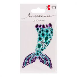 Набор для творчества Santi Русалонька, аплікація зі страз самоклеючих, 7х9 см (743024)