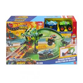 Автотрек Hot Wheels Атака вогняного дракона Monster Trucks (JFR06)