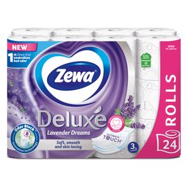 Туалетний папір Zewa Deluxe Лаванда 3 шари 24 рулони (7322541184944)