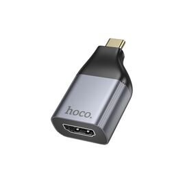 Переходник USB-C to HDMI F gray HOCO (6942007645584)